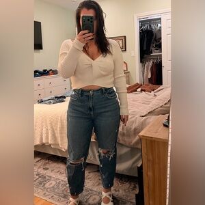 Abercrombie & Fitch Blue High Rise Jeans